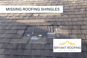 MISSING ROOFING SHINGLES