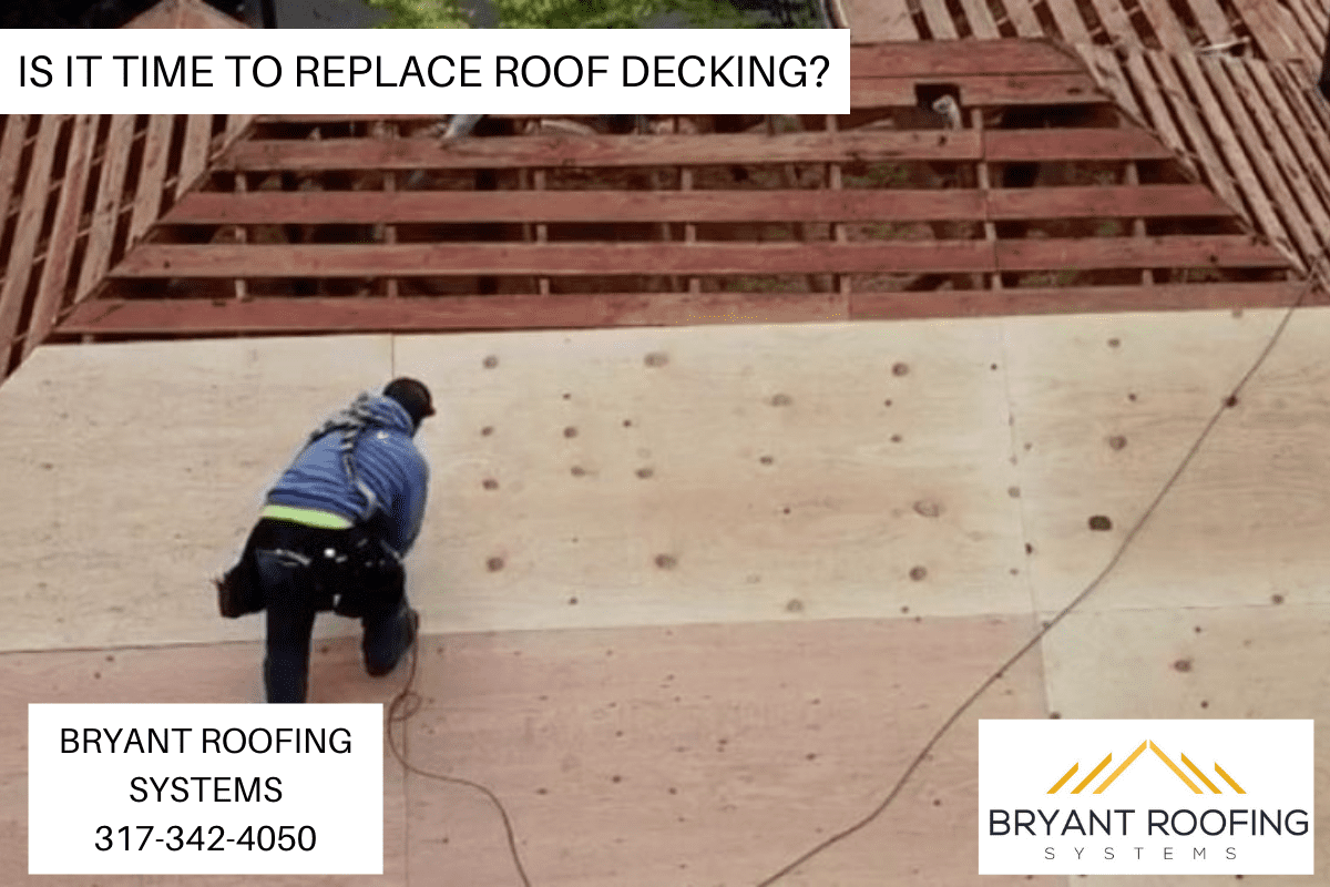 REPLACE ROOF DECKING